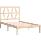  Posteljni okvir iz trdne borovine 100x200 cm, (20684882) | Shoptok.si
