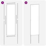  Privatnost u vrtu Crna 32 x 140 cm Hladno valjana čelična | shoptok.hr