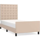  Okvir za krevet boja cappuccina 100x200 cm umjetna koža | shoptok.hr