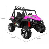  Otroški avto na akumulator Grand 4x4 LIFT STRONG - dvosed - roza | Shoptok.si