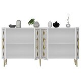 Hanah home komoda dome KB150 white gold