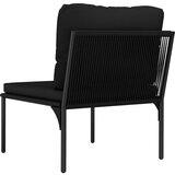  3-dijelna vrtna garnitura s jastucima crna PVC | shoptok.hr