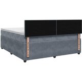  Boxspring krevet s madracem Tamnosiva 140 x 190 cm Baršun | shoptok.hr