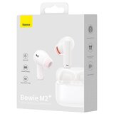 Baseus Slušalke Bowie M2+ TWS, ANC, bele | Shoptok.si
