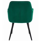JORK stolica - tamnozeleni baršun / crne noge x 1 | shoptok.hr