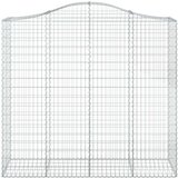  Lučne gabionske košare 8 kom 200x50x180/200cm pocinčano željezo | shoptok.hr
