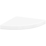  Plutajuće kutne police 2 kom sjajne bijele 35 x 35 x 3,8 cm MDF | shoptok.hr
