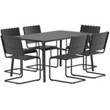 Venture Home Holmsund vrtni blagovaonski set, crni | shoptok.hr