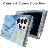 INORCO Za Samsung Galaxy S23 Ultra GW18 IMD marmorni vzorec hrbtni pokrov PC+TPU ovitek za mobilni telefon, odporen proti udarcem, (22033633) | Shoptok.si