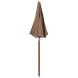  Vrtni suncobran s čeličnim stupom 180 cm smeđesivi | shoptok.hr
