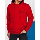 DStreet Bluza męska z kapturem czerwona | shoptok.hr
