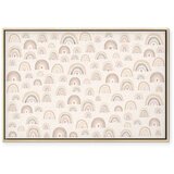  Slika - Spring - Pastel Rainbows with Hearts on a Rainy Day 60x40 U prirodnom drvenom okviru | shoptok.hr