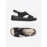 GOODIN Black sandals on a light platform | Shoptok.si