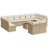 13-dijelni set vrtnih sofa s jastucima poliratan Bež | shoptok.hr