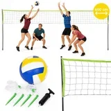 mreža za odbojku i badminton – 600 × 240 cm, sklopiva i izdržljiva