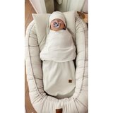 MimiNu dekica/swadler za spavanje sa kapicom Soft puder roza | shoptok.hr