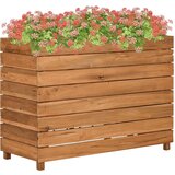 Furnova Visoka greda 100x40x72 cm reciklirana tikovina in jeklo, (21921205) | Shoptok.si