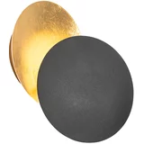QAZQA Pametna stenska svetilka črna z zlatom vključno z WiFi G9 - Sunrise