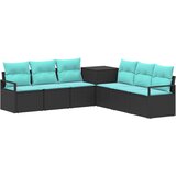  Set sofe 7 kom. Crna i Plava 120 x 62 x 69 cm | Shoptok.si