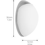 Wagner stenski blažilnik za vrata sog wall, Ø 30 mm, de 2 kosa, 12 mm, srebrne/bele barve | Shoptok.si