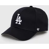 47 Brand Otroška bombažna bejzbolska kapa MLB Los Angeles Dodgers Raised Basic mornarsko modra barva, BRAC12CTP