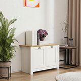 MID.YOU Komoda Balusa M, Bela, Barva Hrasta | Shoptok.si