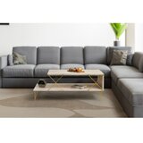 Hanah home loire - gold, marble goldmarble coffee table | ePonuda.com