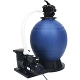 Peščeni filter s 7-smernim ventilom in 1000 W črpalko