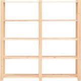  Stalci za pohranu 5 razina 10 kom 170x38x170 cm borovina 500 kg | shoptok.hr