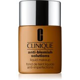 Clinique Anti-Blemish Solutions™ Liquid Makeup puder s visokim prekrivanjem za masno lice sklono aknama s dugotrajnim učinkom WN 114 Golden 30 ml | shoptok.hr