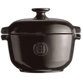 kozica za riž 23Xh20cm, 2,5l, črna, keramika