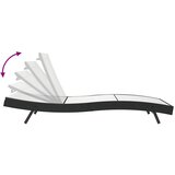  Ležaljka 3 pcs Crna i bijela 197 x 70 x 82 cm poliratan | shoptok.hr