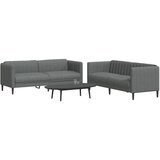  2-dijelni set sofa tamnosivi od tkanine Cijene