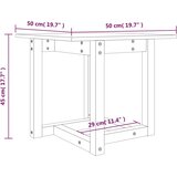  Stolić za kavu crni 50 x 50 x 45 cm od masivne borovine | shoptok.hr