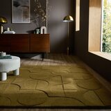 Flair Rugs Temno zelena ročno tkana volnena preproga 120x170 cm Gigi – | Shoptok.si
