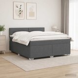  s box springom, madracem i LED-om Tamnosiva 160 x 200 cm | shoptok.hr