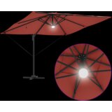  Cantilever Roma suncobran s LED svjetlima Terakota 286x285x270 cm Aluminij | shoptok.hr