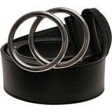 Urban Classics Belt with ring buckle black/silver Cene