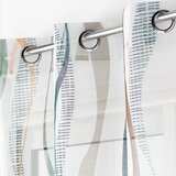 Douceur d intérieur Bijela/plava prozirna zavjesa 140x280 cm Lisana – | shoptok.hr