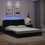 Furnova Posteljni okvir z LED lučkami črn 160x200 cm umetno usnje, (21935906) Cene