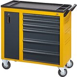 eurokraft pro Delavniški voziček JUMBO, z navpičnim izvlekom in 6 predali, VxŠxG 935 x 900 x 460 mm, melonino rumena | Shoptok.si