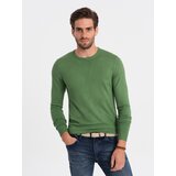 Ombre Classic men's sweater with round neckline - green | Shoptok.si