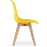  KITO stolica žuta / prirodne noge x 4 | shoptok.hr