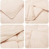  Set deka 2 kom. 140 x 200 cm Sve sezone Kapok vlakno Bež | shoptok.hr