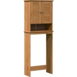 vidaXL Kabinetska WC boja meda 60 x 27 x 161 cm Masivna borovina | shoptok.hr