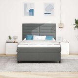 Box Spring Krevet s Madracem Tamno Siva 140x190 cm Tkanina | shoptok.hr