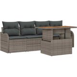  Sjedeća garnitura za vrt 5 kom. Siva poliratan 231 x 62 x 69 cm | shoptok.hr