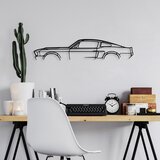  1967 ford mustang shelby GT500 silhouette black decorative metal wall accessory | ePonuda.com