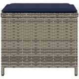  Vrtni stolci s jastucima 4 kom sivi 40x40x35 cm od poliratana | shoptok.hr