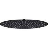 vidaXL Glava za tuš od nehrđajućeg čelika 50 cm okrugla crna | shoptok.hr